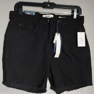 Angels Women's  Black Denim Shorts (8)
